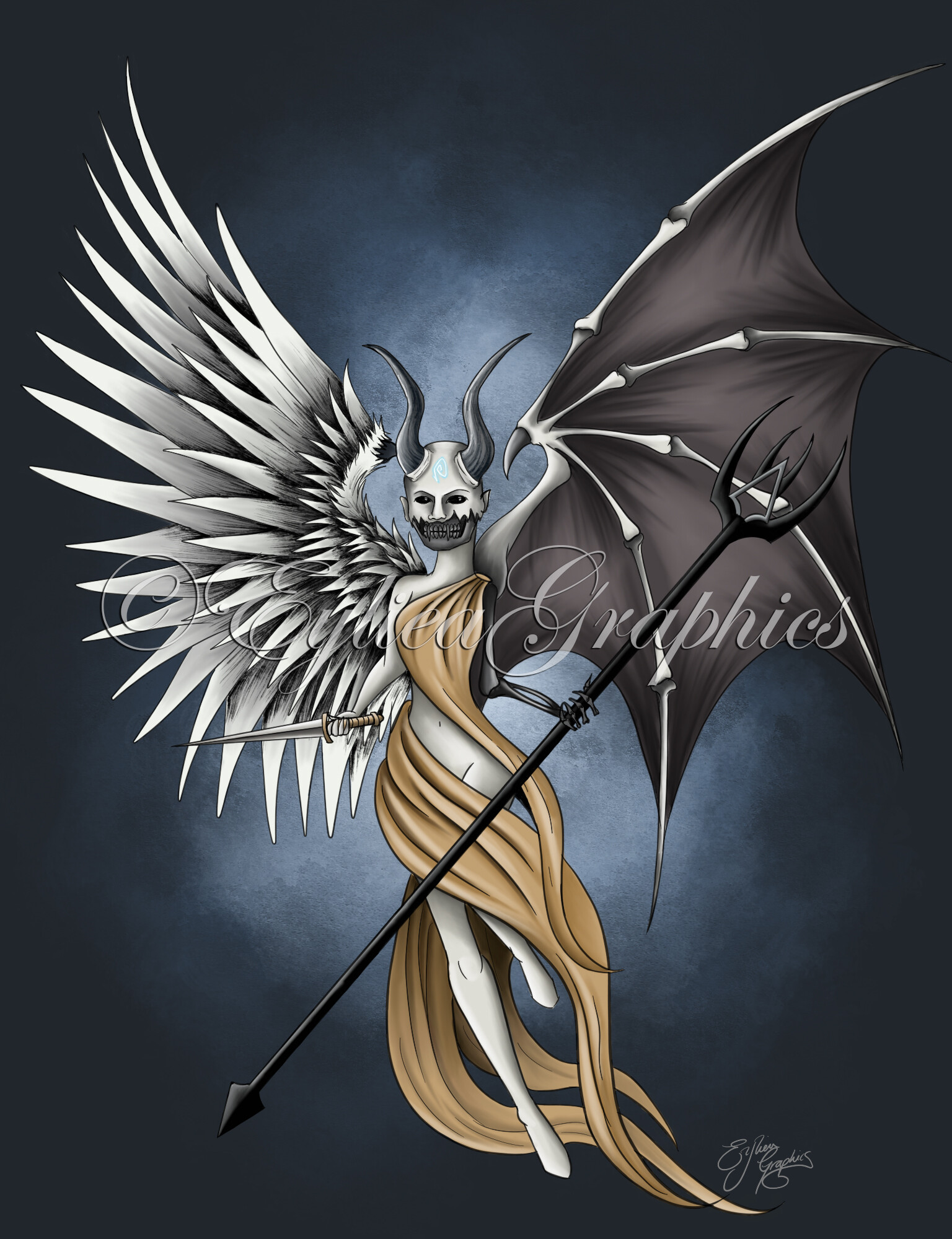 ArtStation - Logo Design Angels of Death