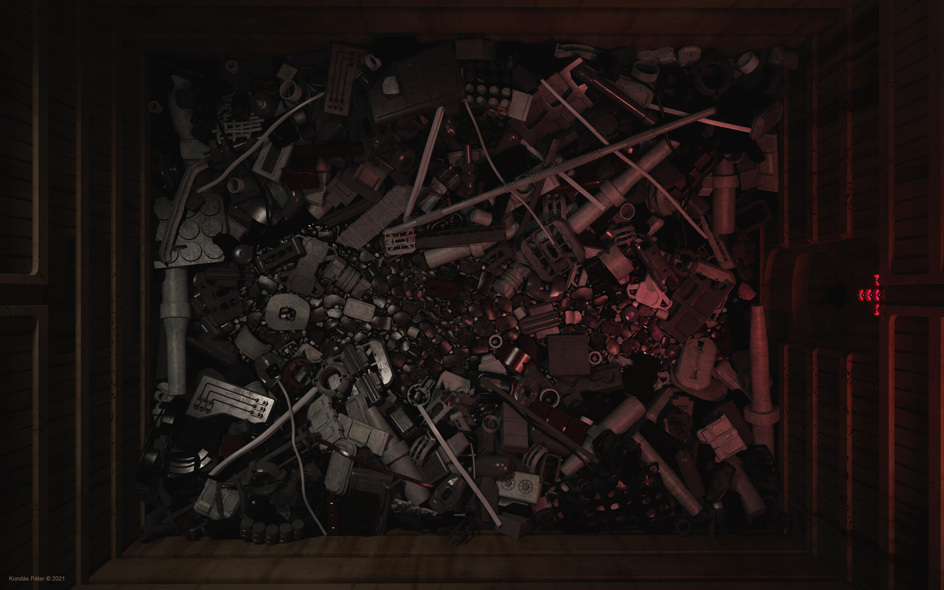 Péter Kondás Death Star trash compactor