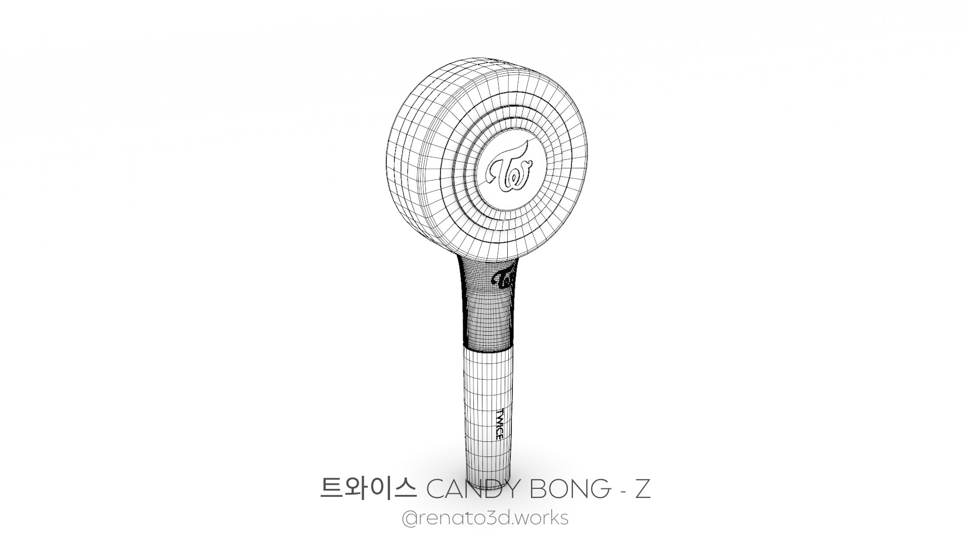 STL file Twice Candy bong Lightstick KPOP LS 🍬・3D printing template to  download・Cults