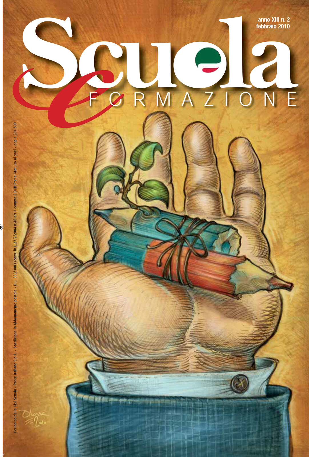 The cover with graphics elements.

- GRAFICA E IMPAGINAZIONE
Gigi Brandazza Graphic Line - Milano