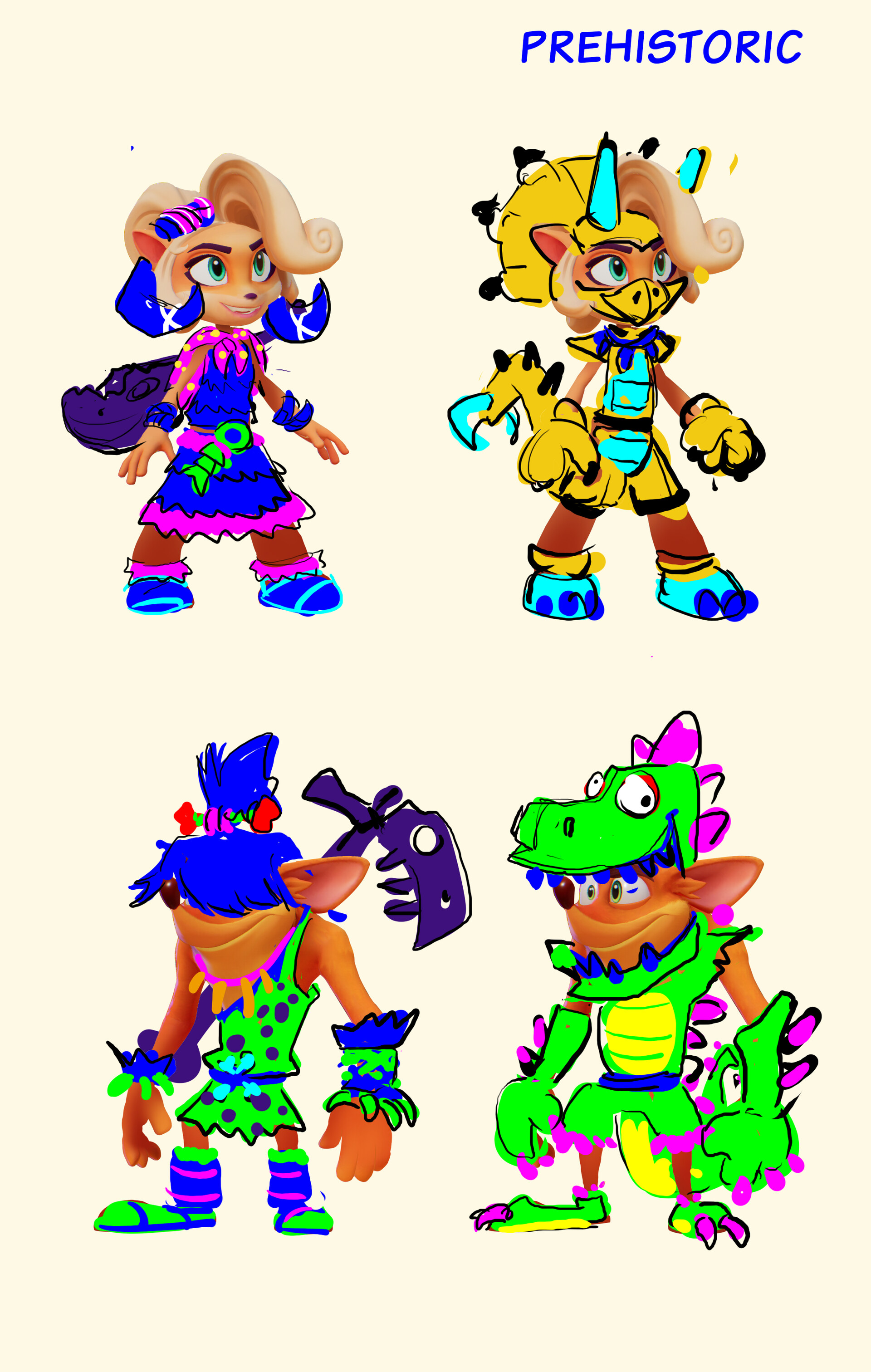 Rob Duenas - Crash 4: It's About Time - Skins Concepts