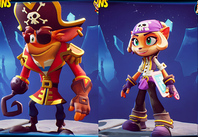 Final skins in-game.