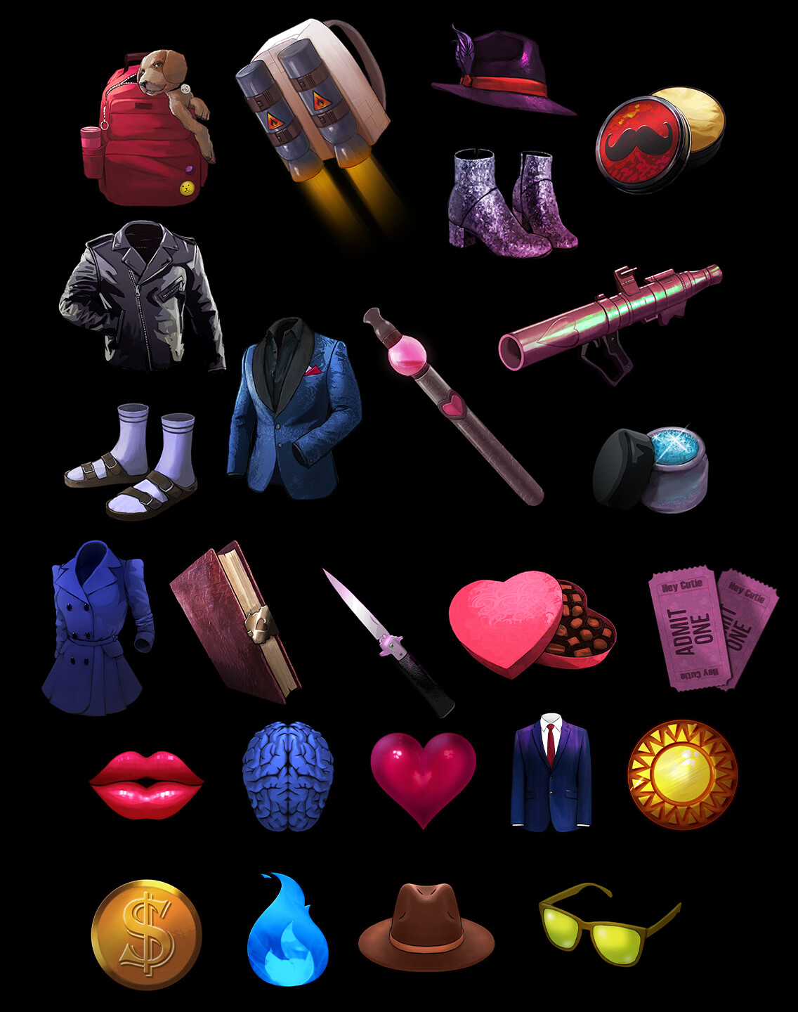 Icons and item card assets