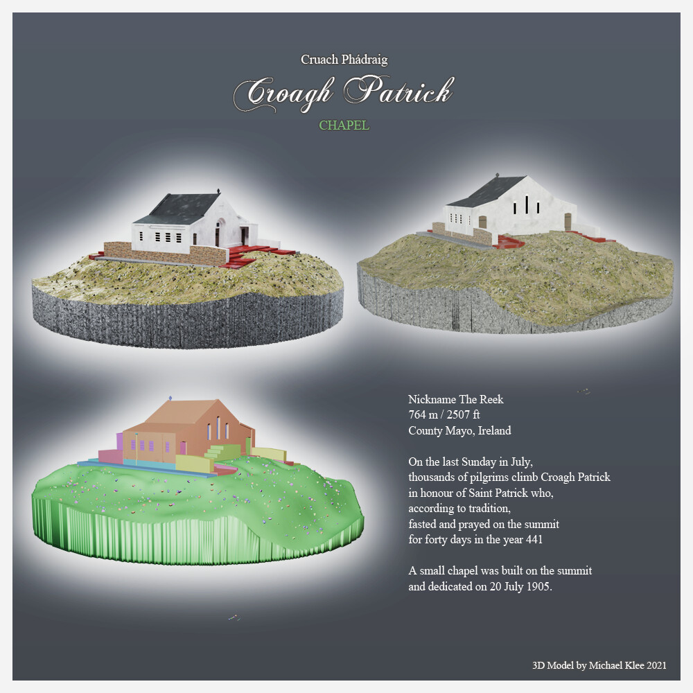 croagh patrick chapel random mesh