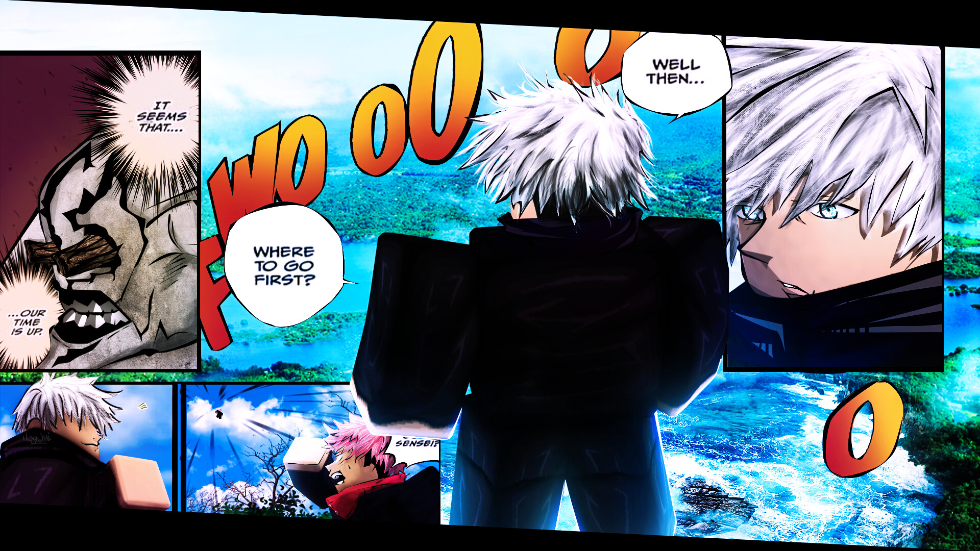 ArtStation Gojo manga panel