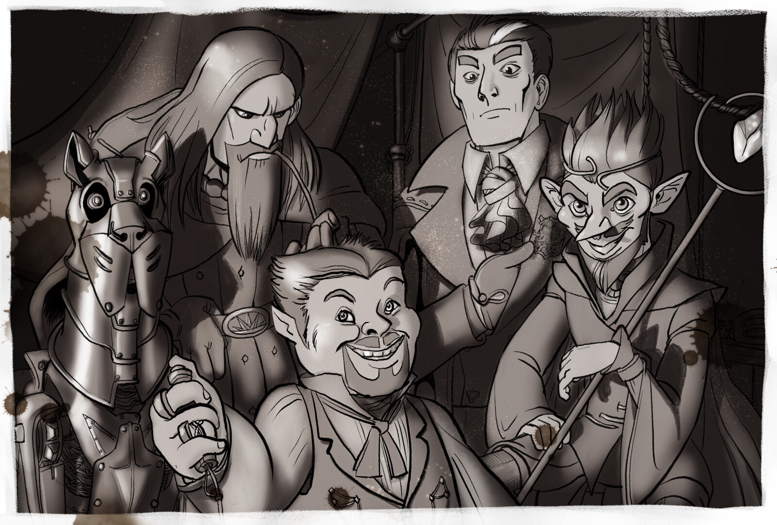 Final Commission - Dungeons &amp; Dragons Party Group Photo
