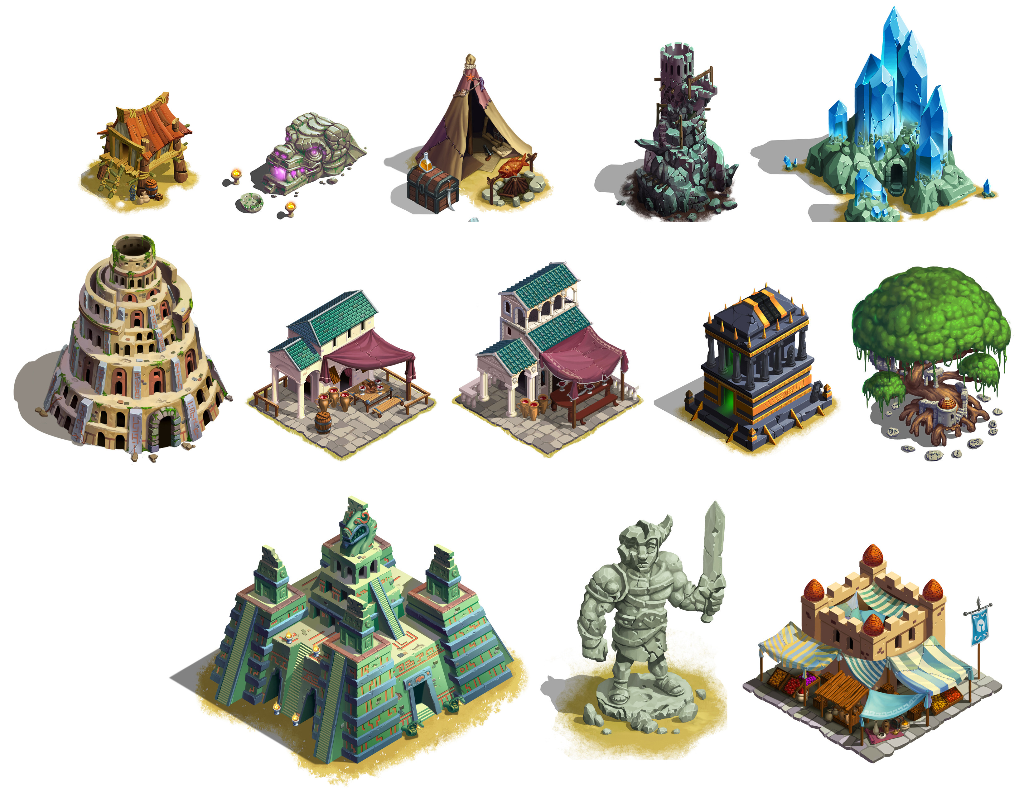 GameVision Studios 2D Handpainted Isometric Assets