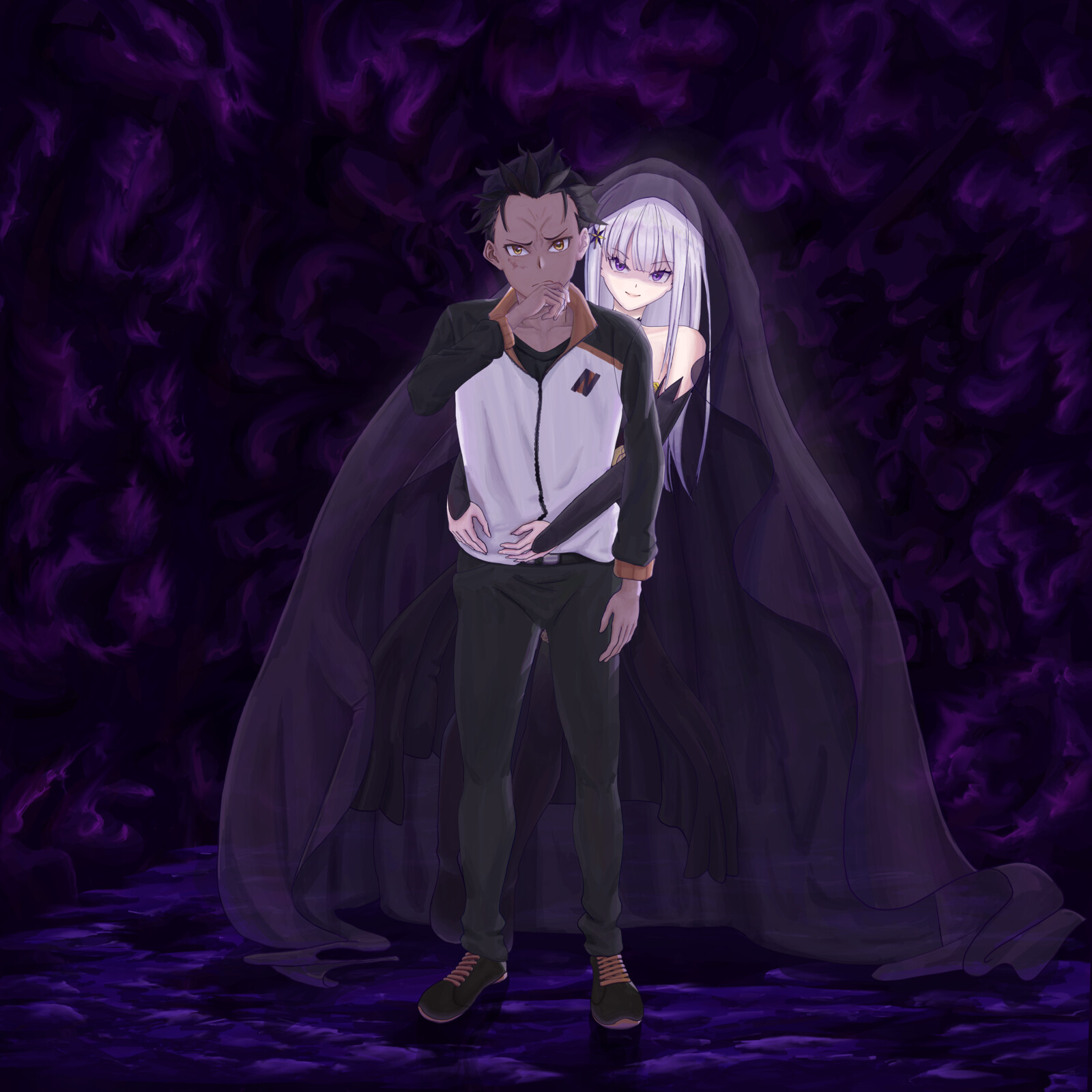 Artstation Subaru Satella Rezero Boku Jinmyon