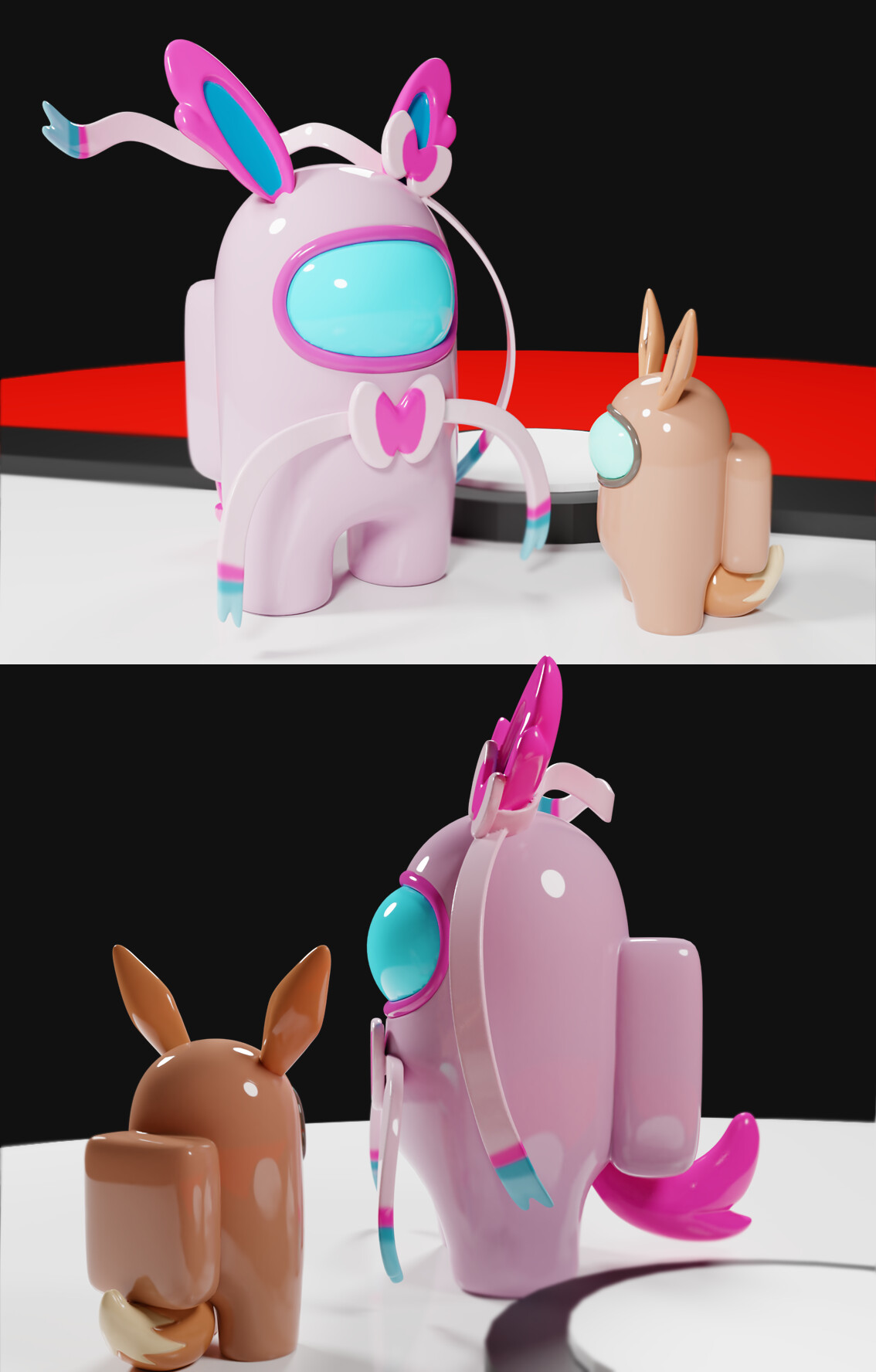 artstation eevee among us becca 3d