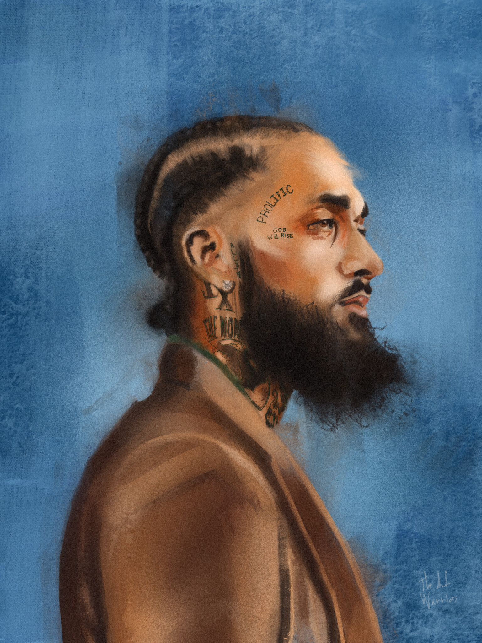 Antonio Gamboa aka The Art Warriors Nipsey Hussle portrait