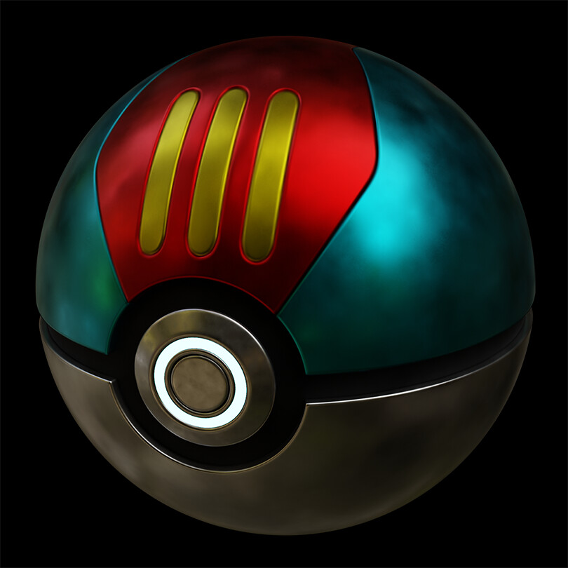 ArtStation - Realistic Poké Balls