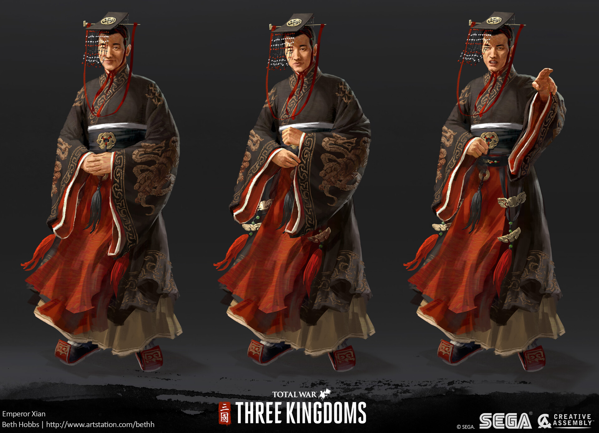 ArtStation Total War Three Kingdoms Emperor Xian