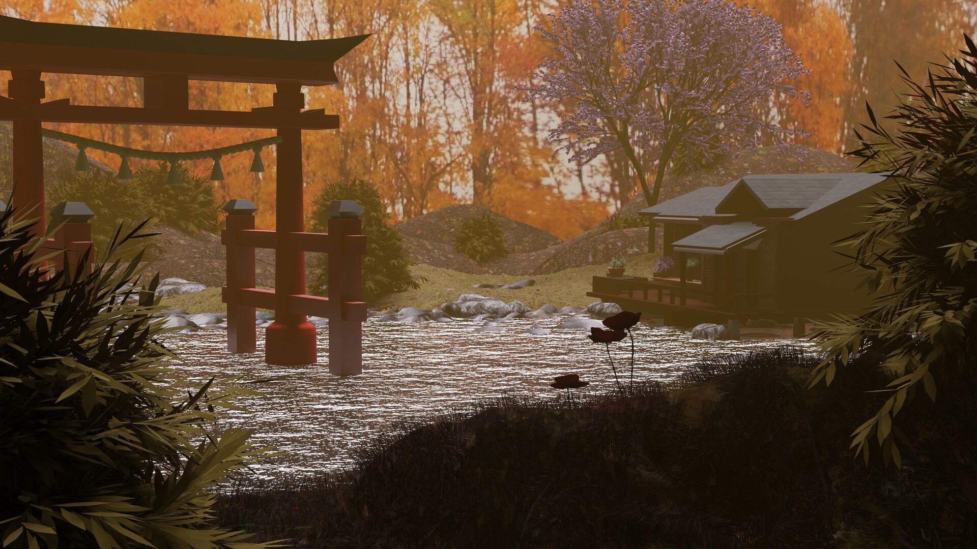 ArtStation Japanese house in blender