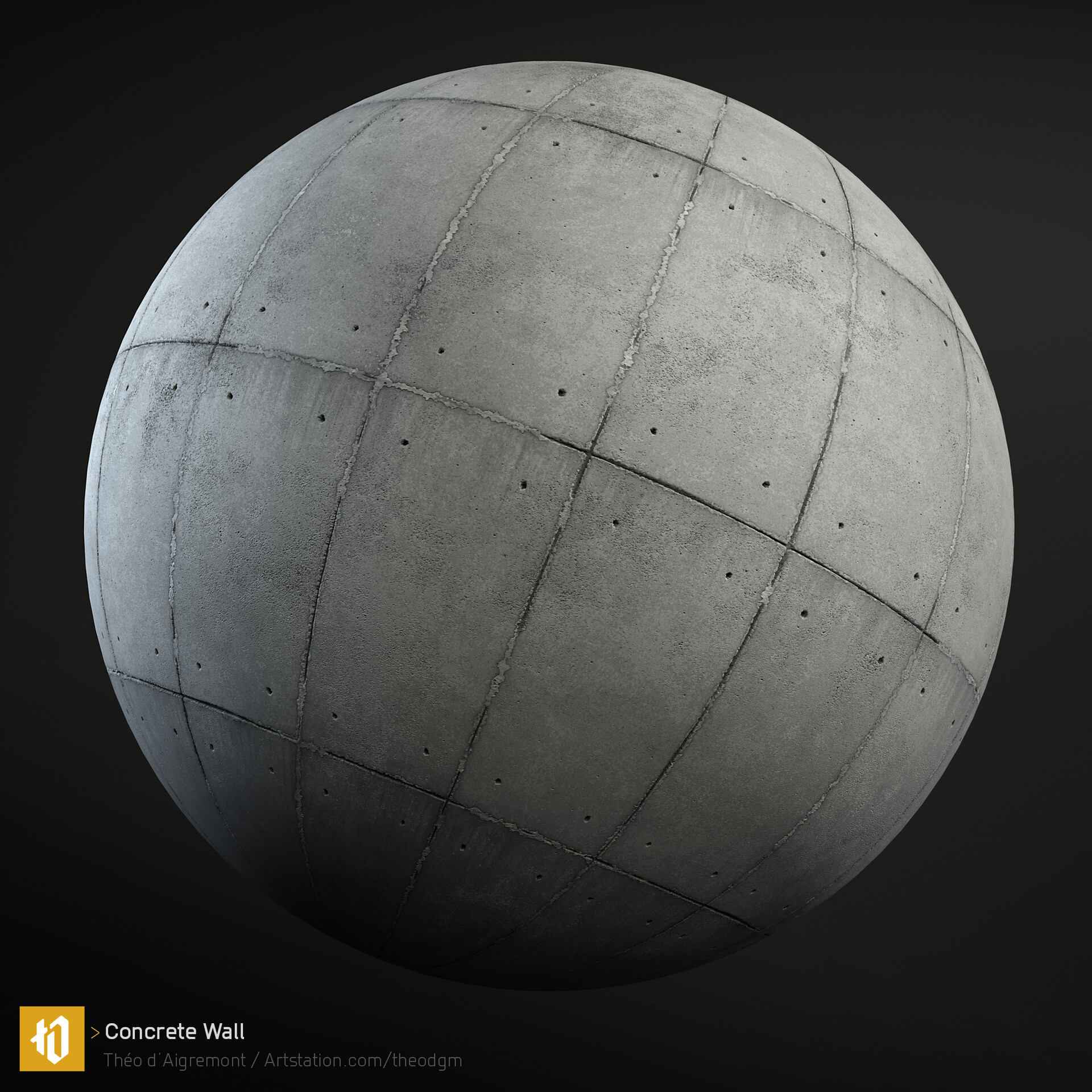 ArtStation Concrete Wall Substance designer