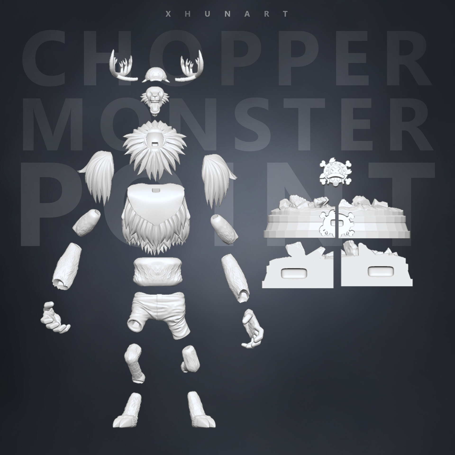 Monster Point Chopper Art Board Prints for Sale