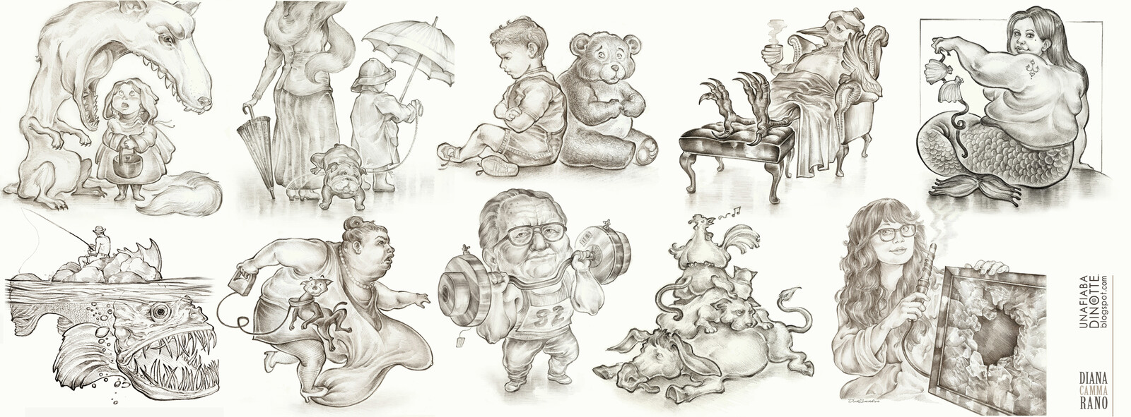 othersome characters drawn by me