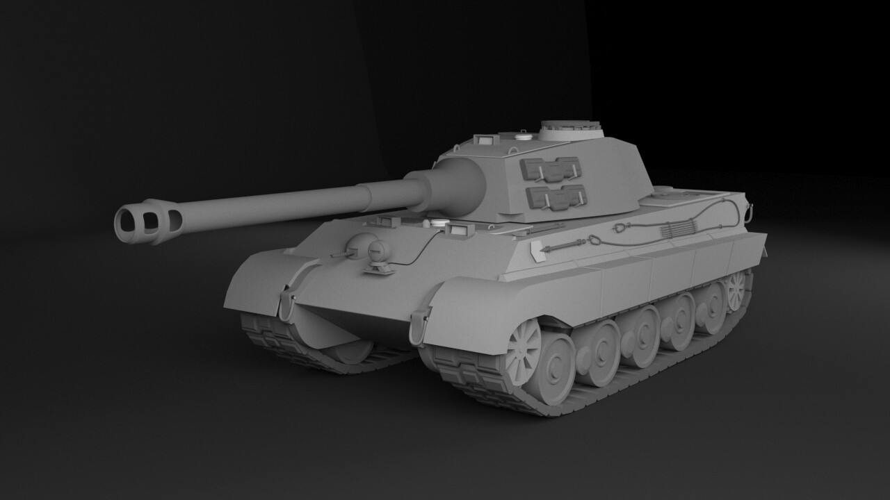 ArtStation - Tiger II Tank - World War II (No Textures)