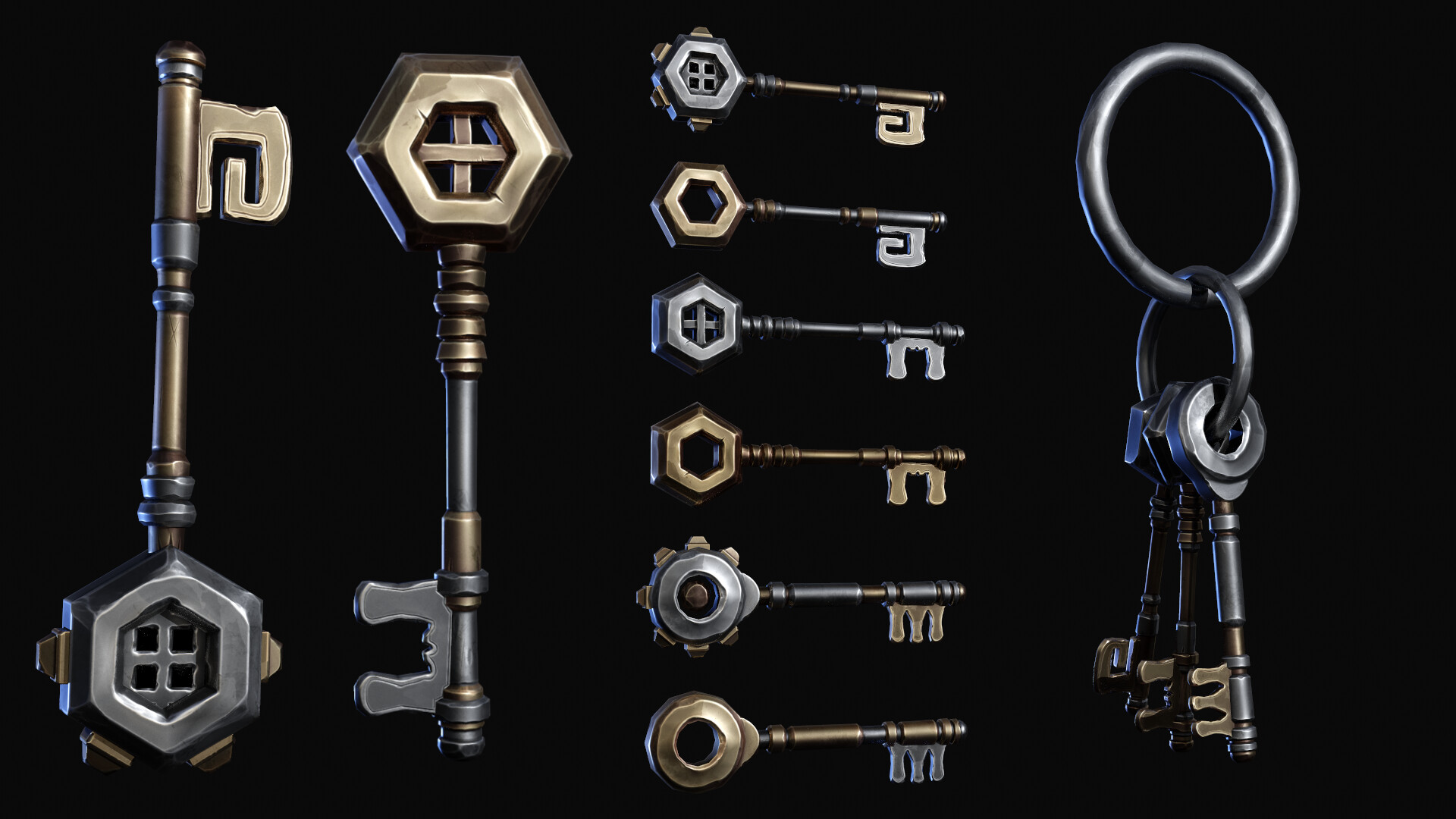 Dmitriy Shchukin Chests and Keys for dungeon