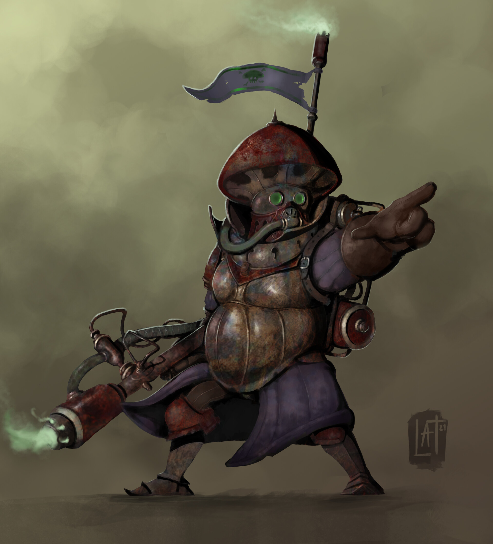 Artstation - Cdc - Mushroom Warrior