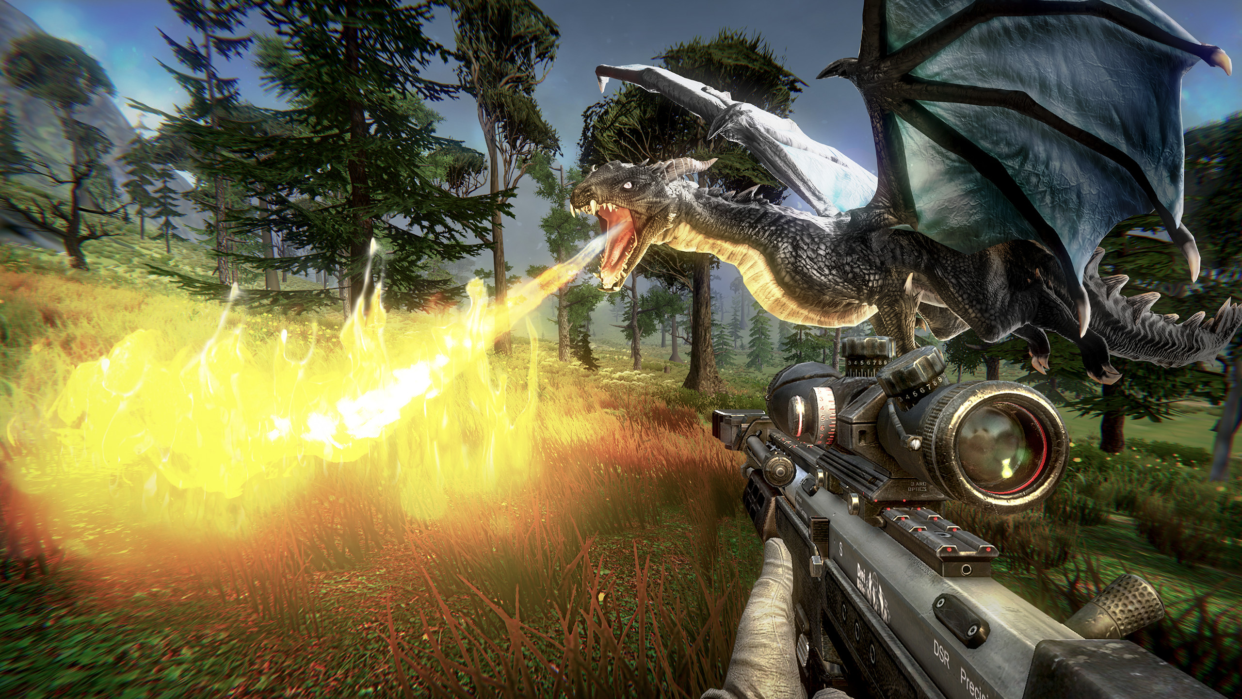 Android Marketing Screenshot focusing on highlighting the graphics of the game. A lot of additional effects were blended with it to make it look as such