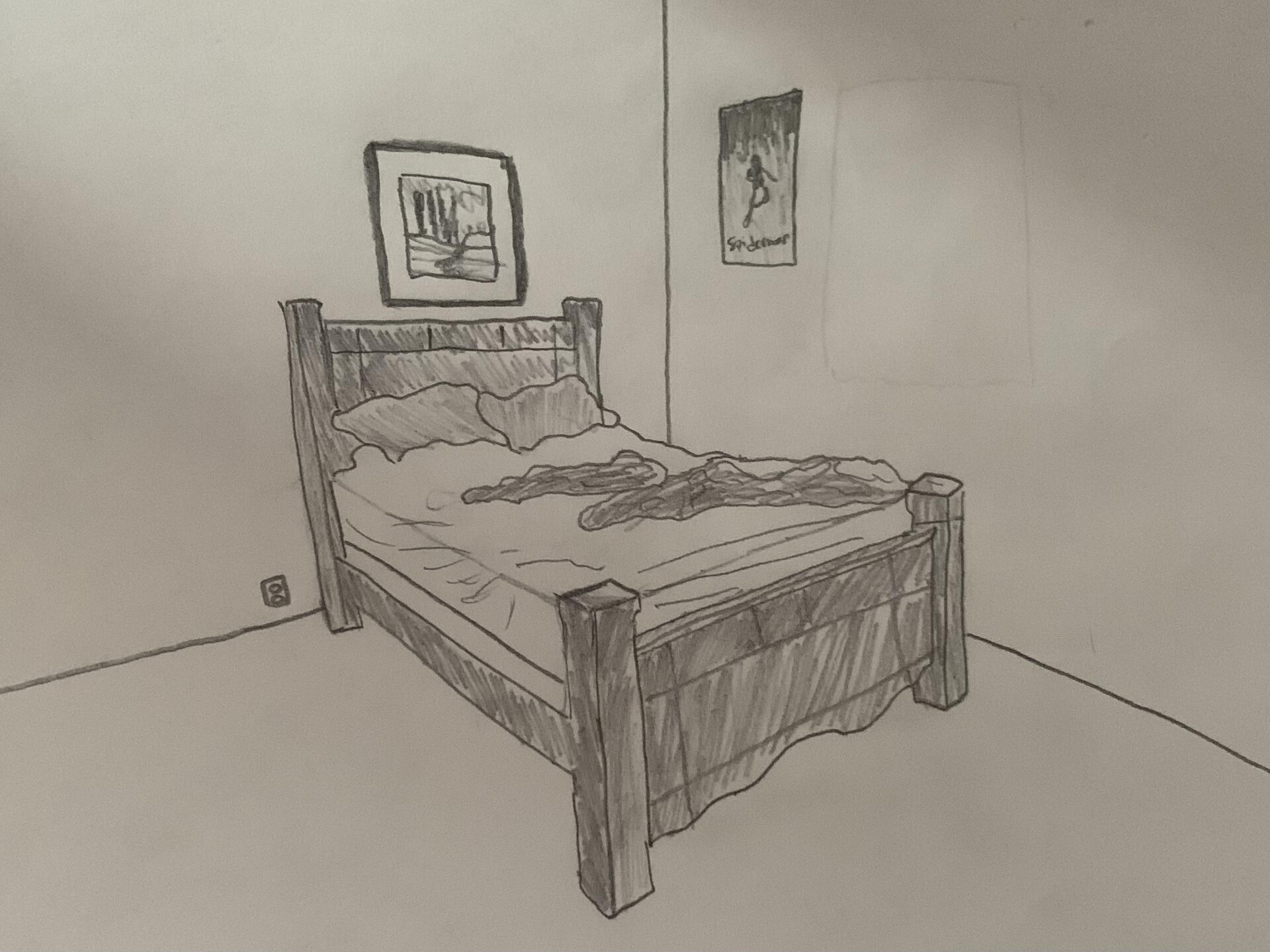 25 Easy Bed Drawing Ideas - How to Draw a Bed