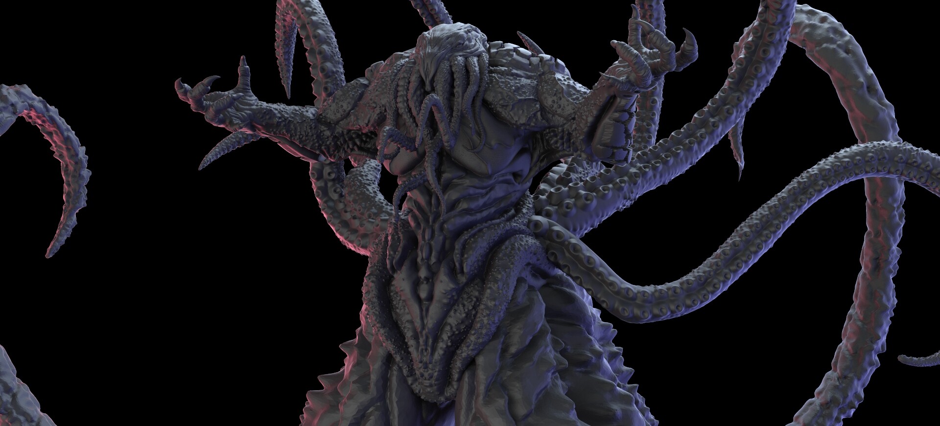 ArtStation - detailed sculpted kraken made in zbrush