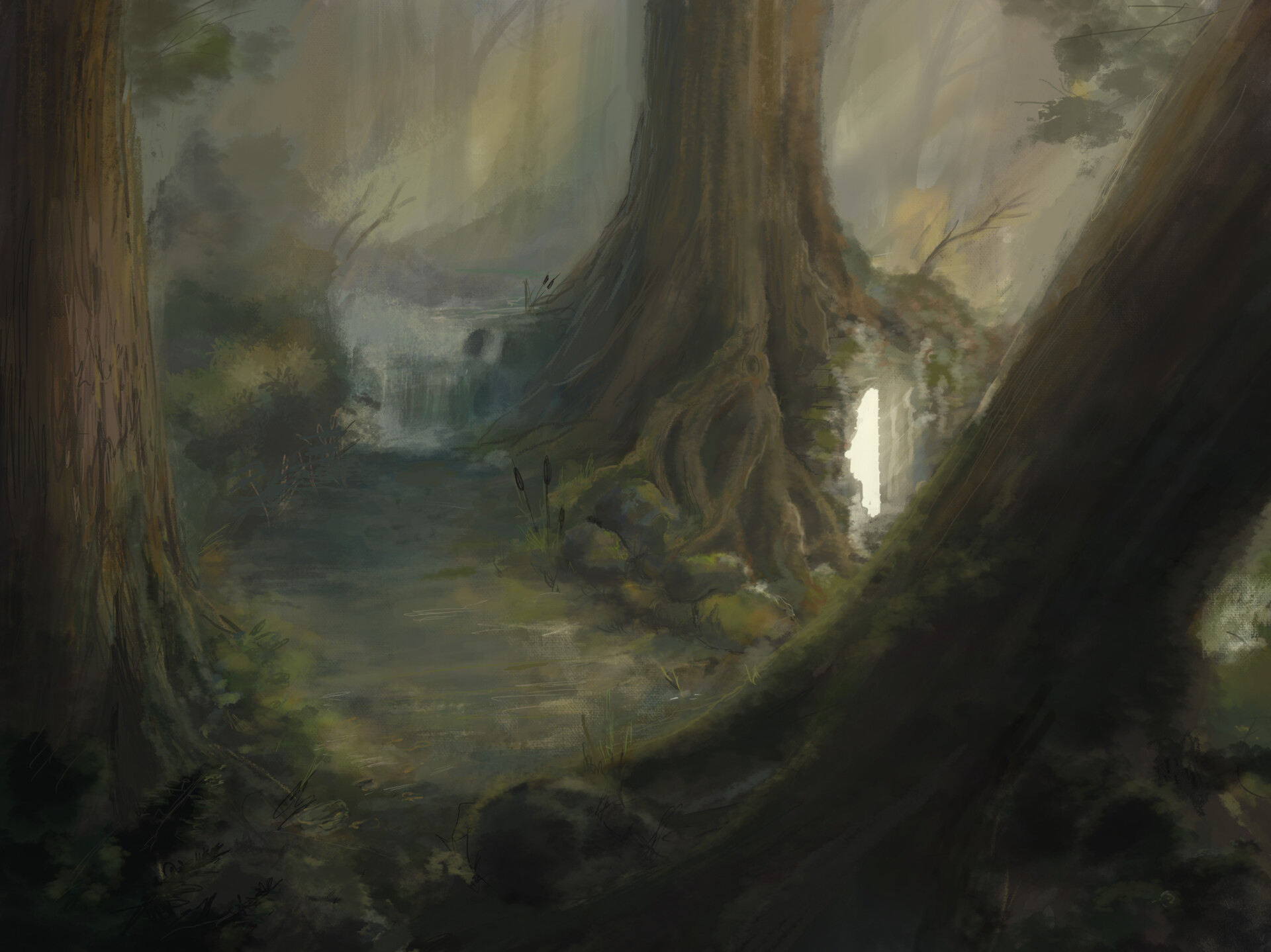 ArtStation - Fantasy forest