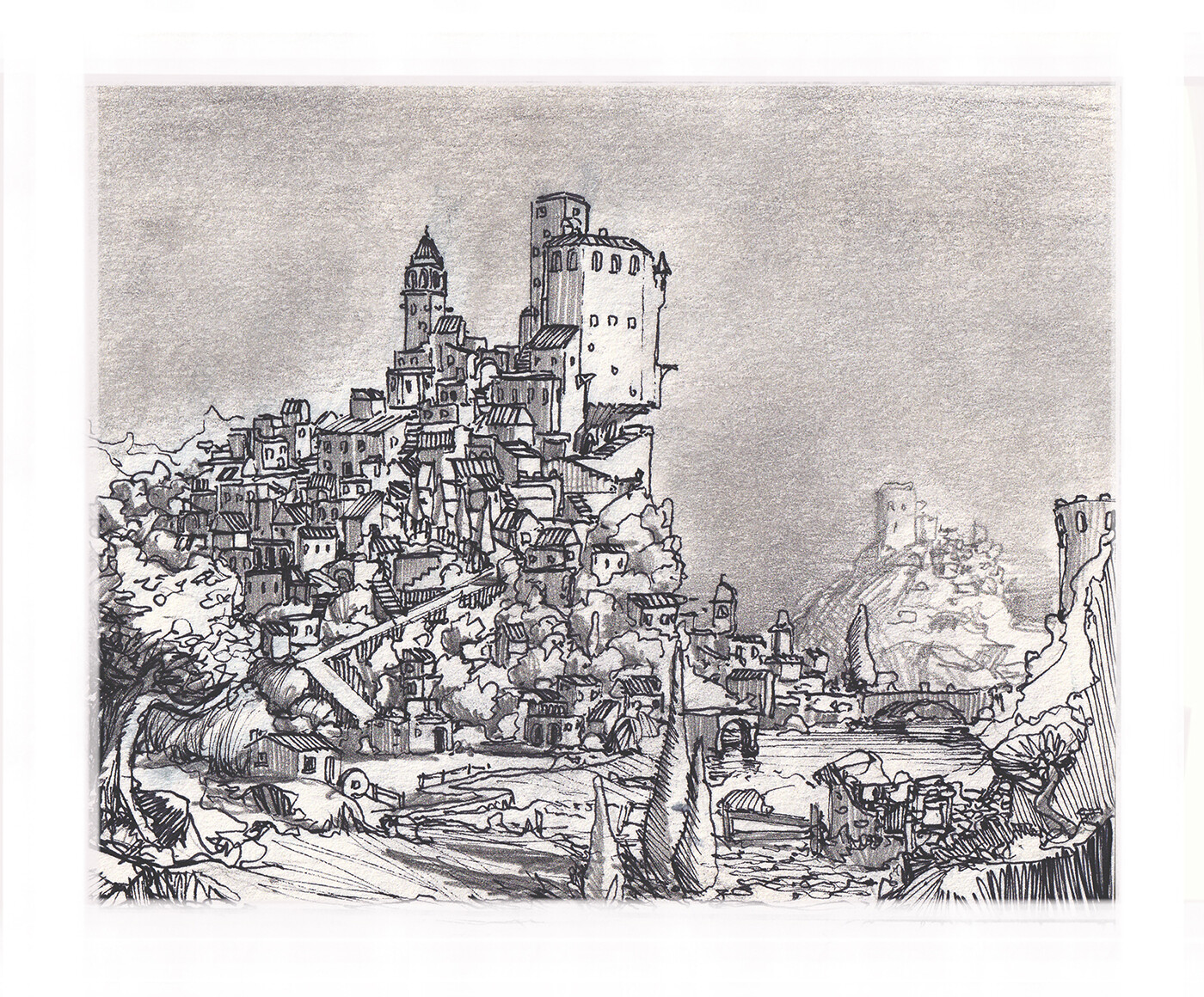 Hill-Castle - a study of mediterranean landscapes