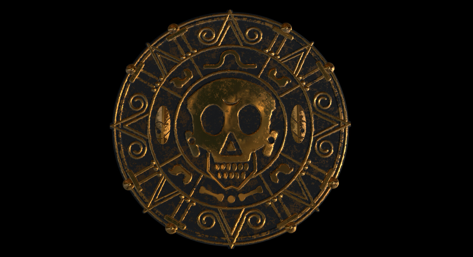 Aztec gold medallion sale