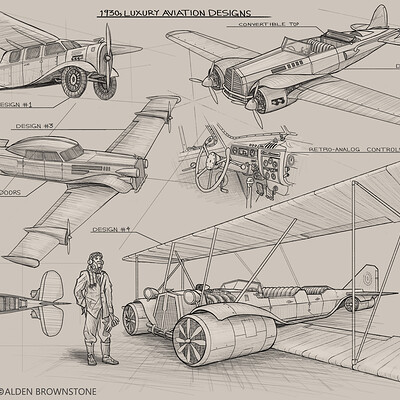Alden brownstone biplane design recovered