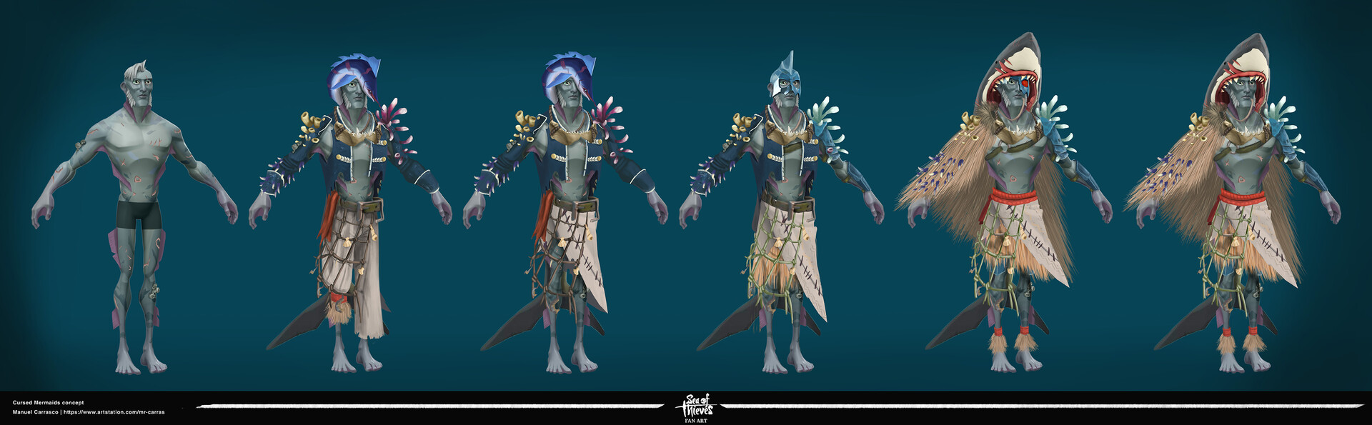 ArtStation Mermaids Cursed Sea Of Thieves Costume Exploration