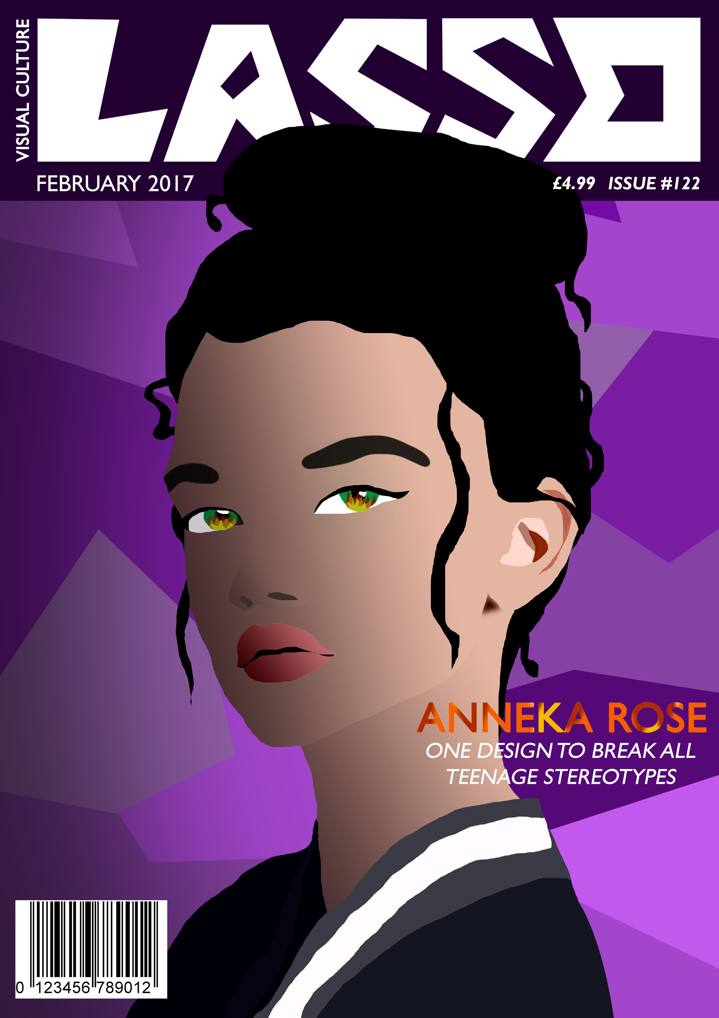 Cover design for Lasso, a fictional Graphic Design and Culture magazine.