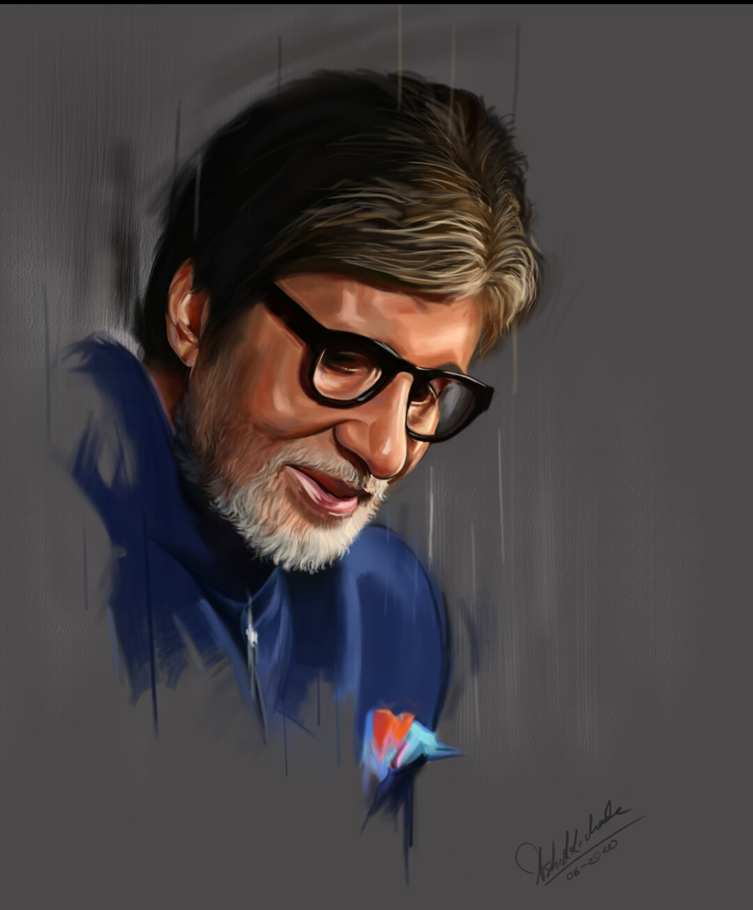 Portrait of Amitabh Bachchan by cipta on Stars Portraits - 2