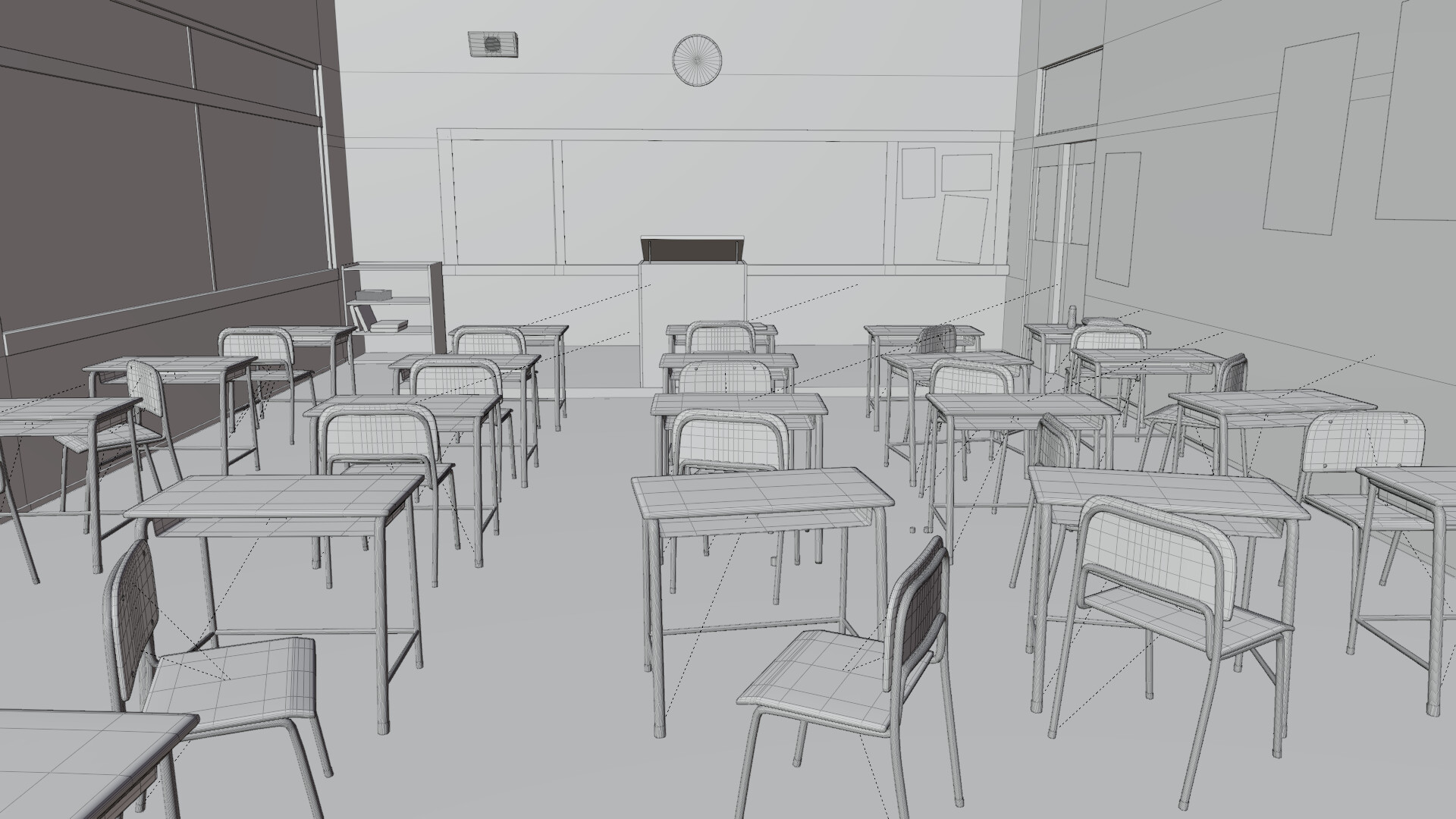 School academy anime, anime, classroom HD wallpaper | Wallpaper Flare