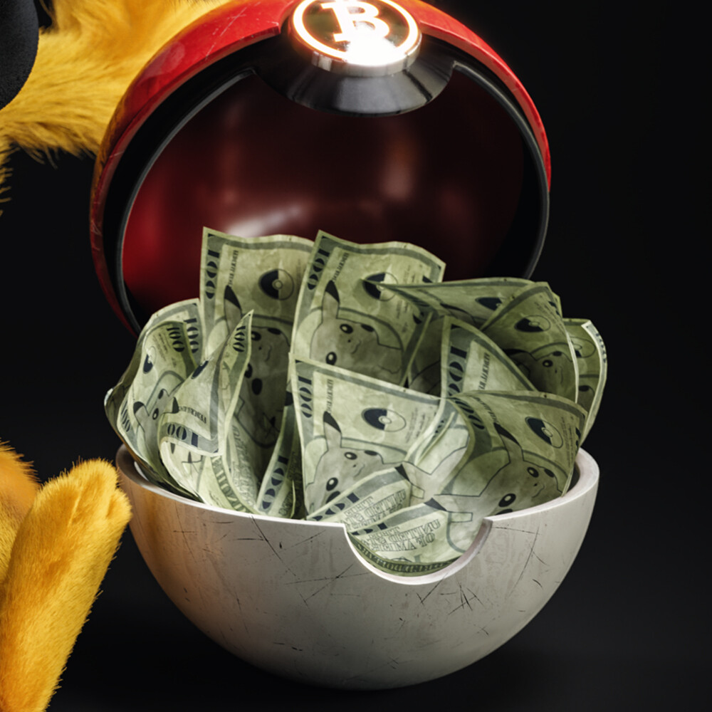 Video Game Art — Pikachu Loves Money - Gal Yosef