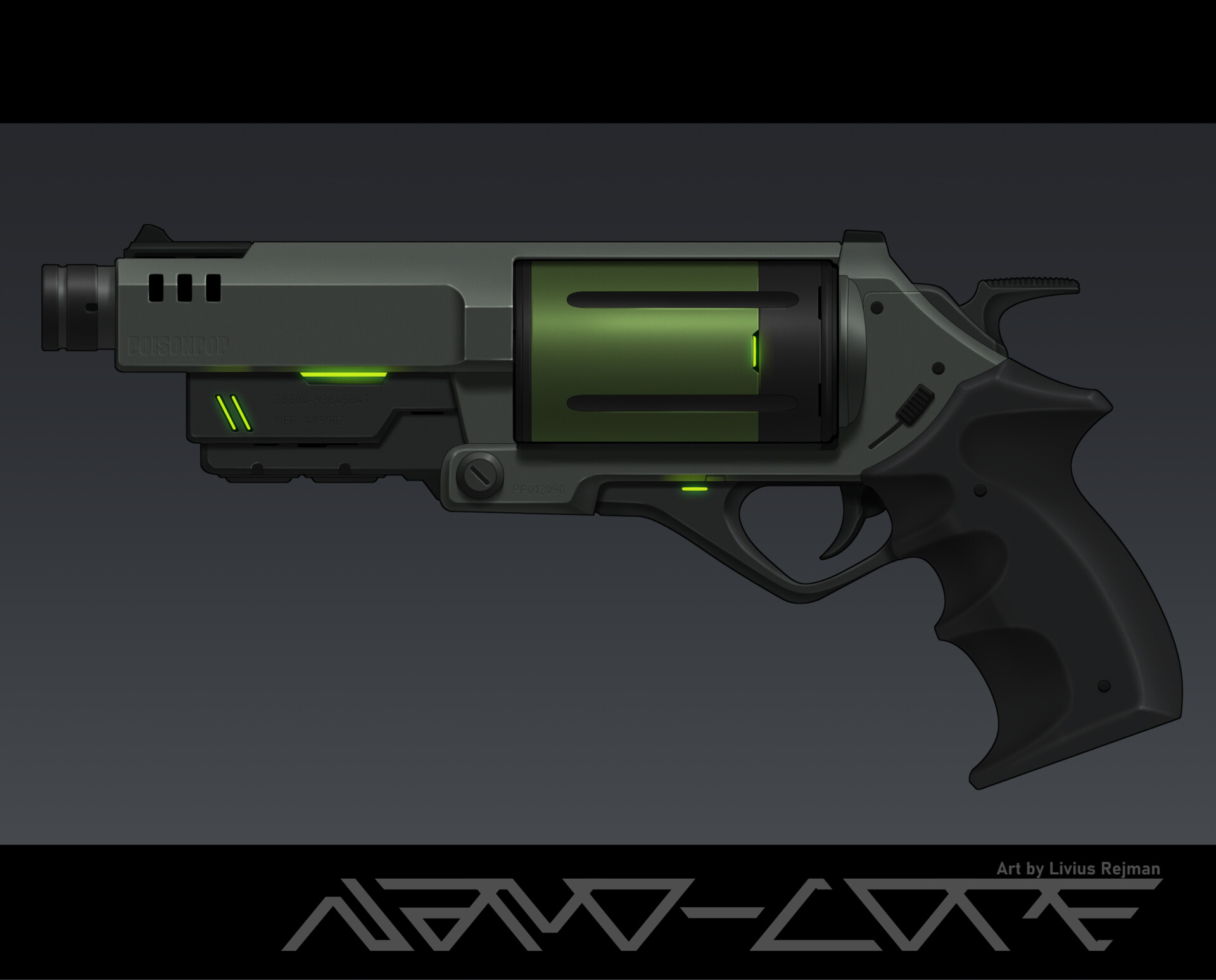 ArtStation - Sci Fi Revolver - PoisonPop