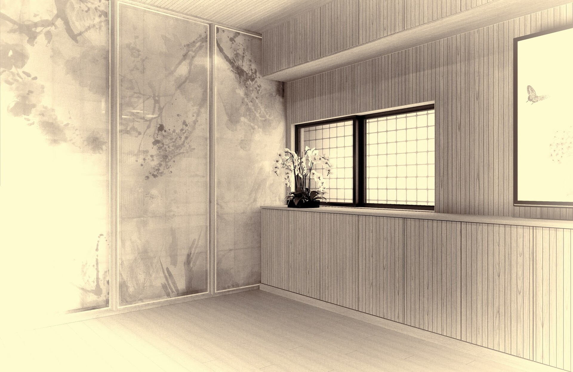 Artstation House In Nara Machi Japan Darya Girina