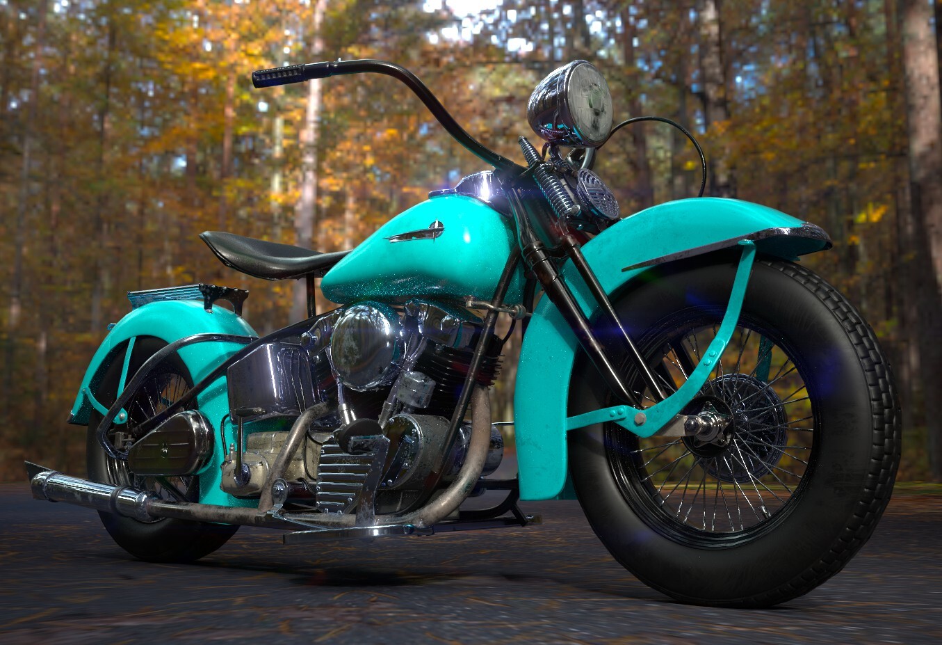 old skool motorcycle