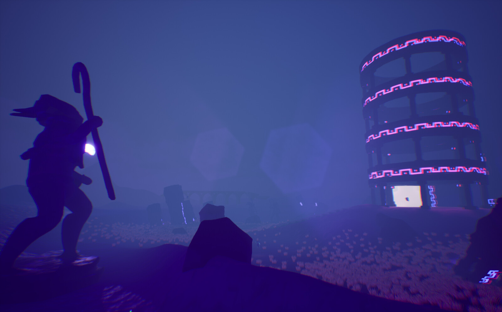 My partner was in charge of creating the environment. I created the character statues but he made the rest of the environment and scene background props.