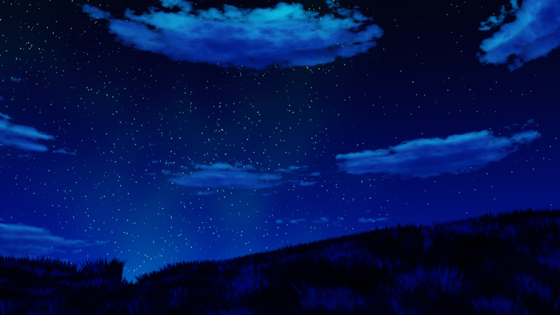 Artstation Anime Style Night Sky