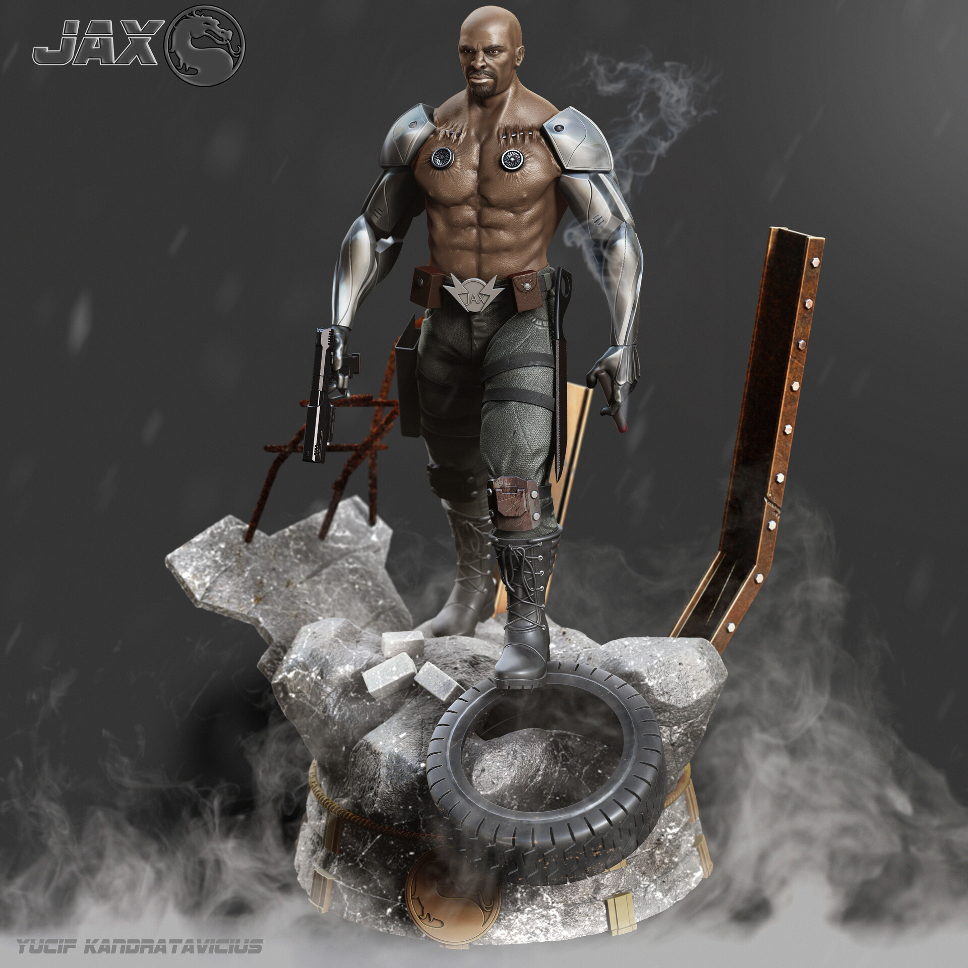 Mortal kombat shop jax action figure