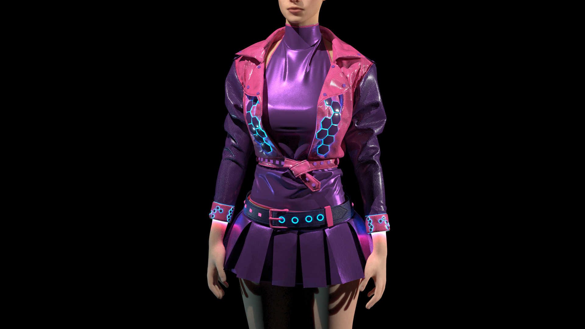 ArtStation SciFi / Cyberpunk Female Clothing