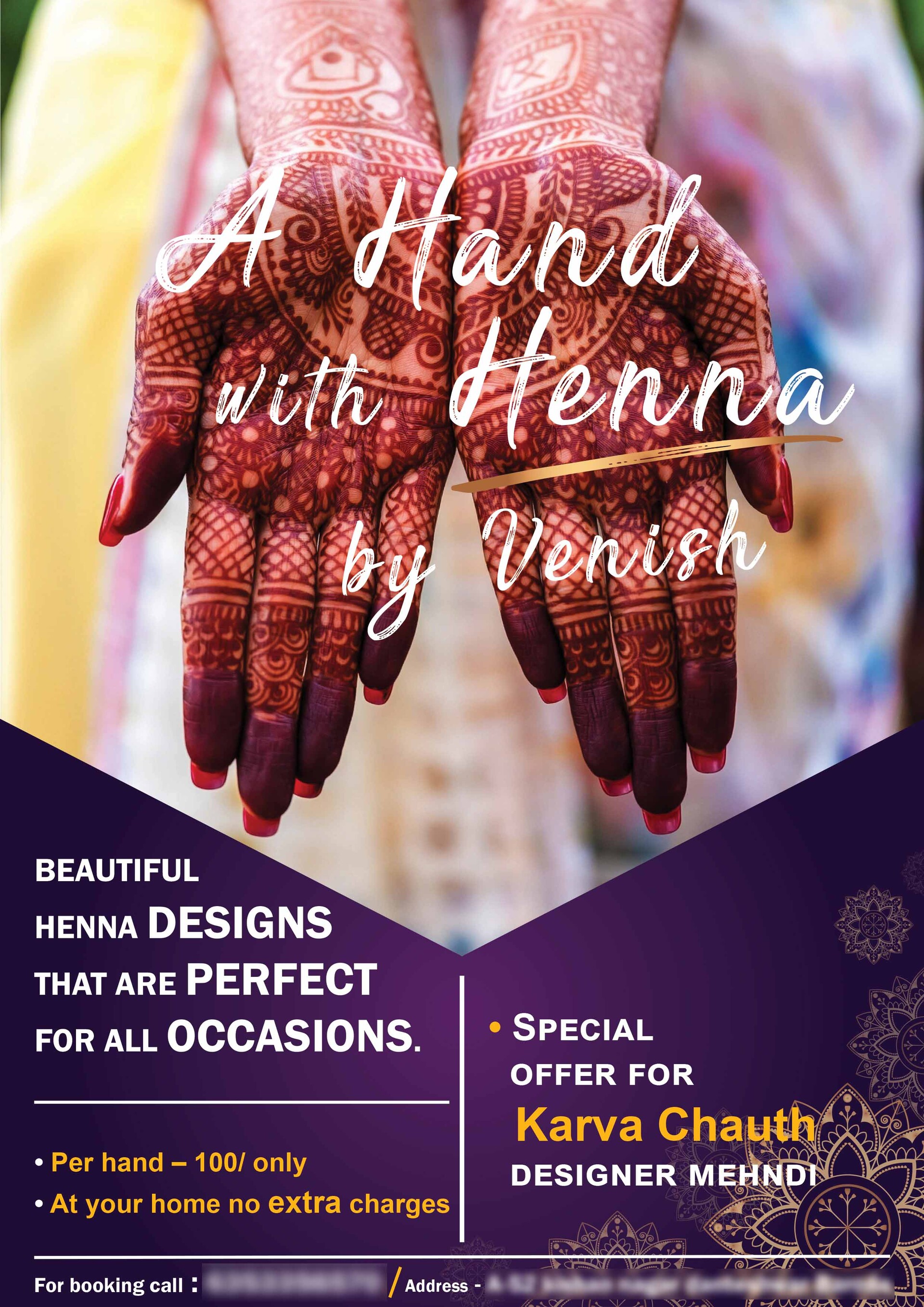 We are Happy to invite you all for joining the Mehndi ceremony - Free cards