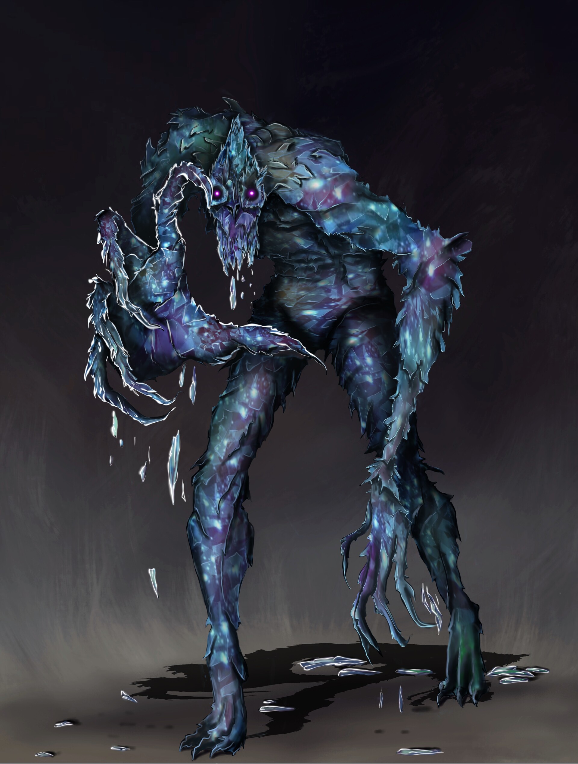 ArtStation Character art monster from shattered glass