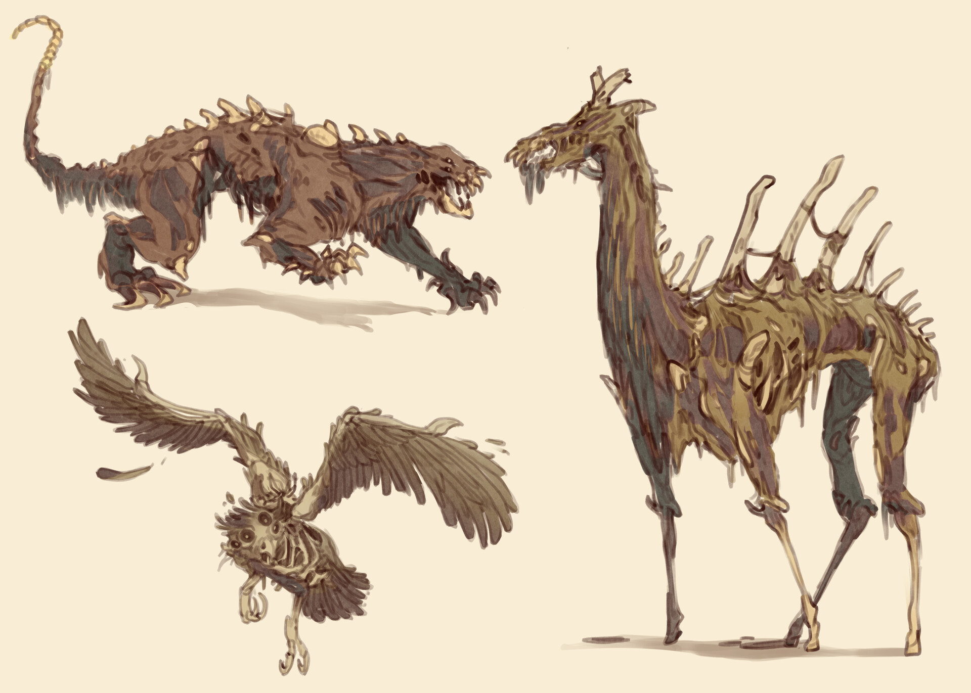 ArtStation - Demon Animals concepts