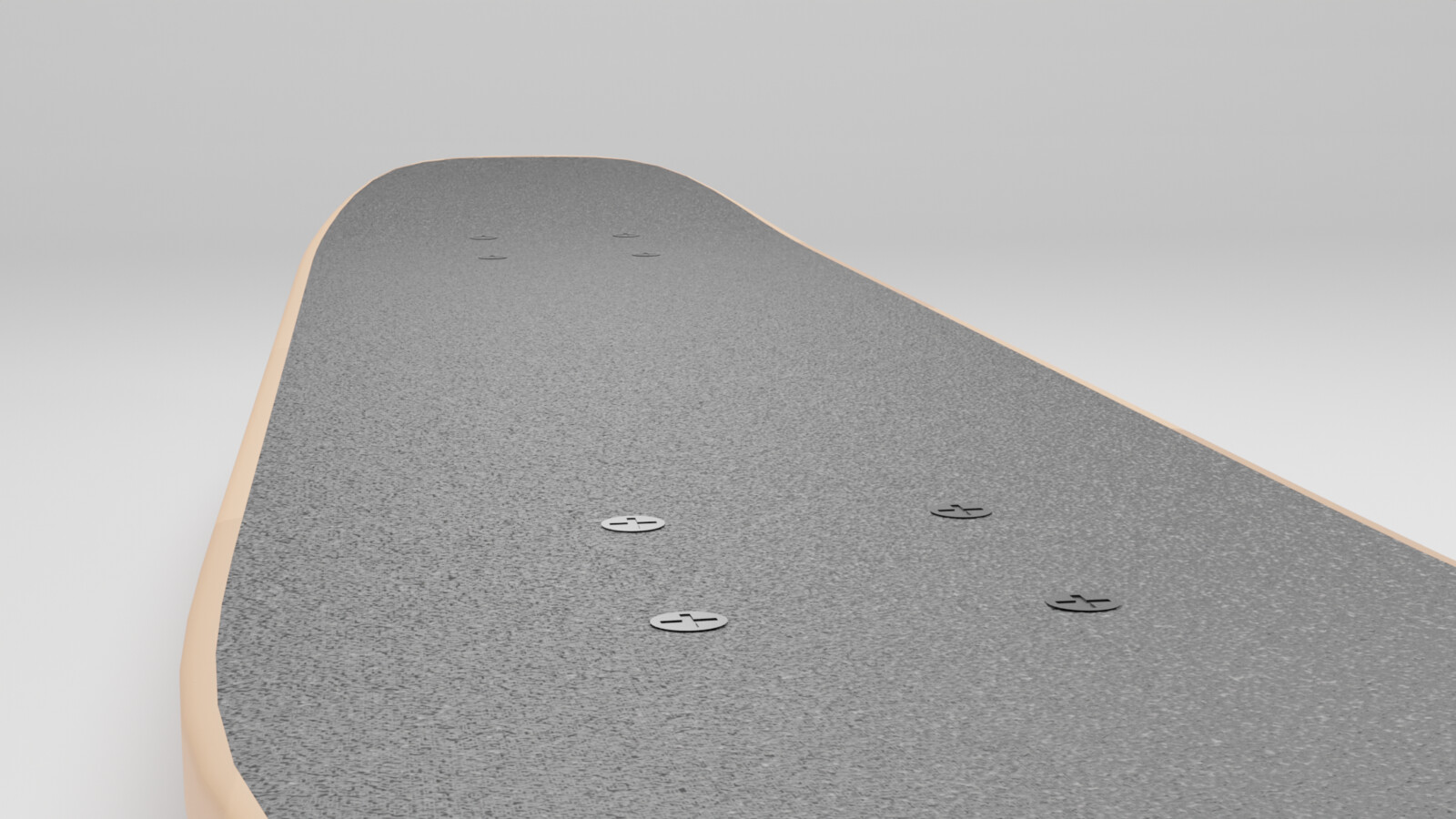 Wooden Skateboard render 5