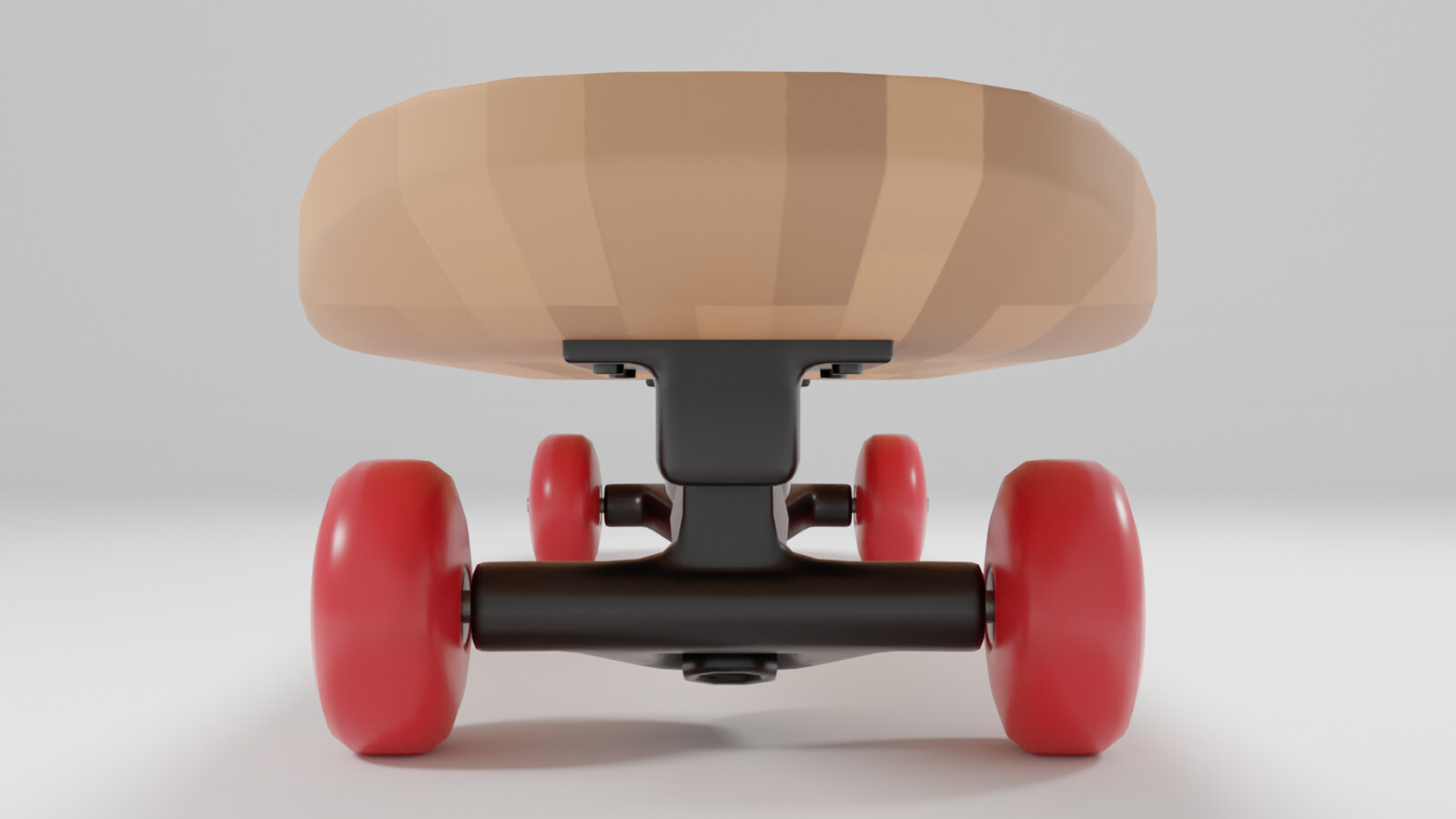 Wooden Skateboard render 2