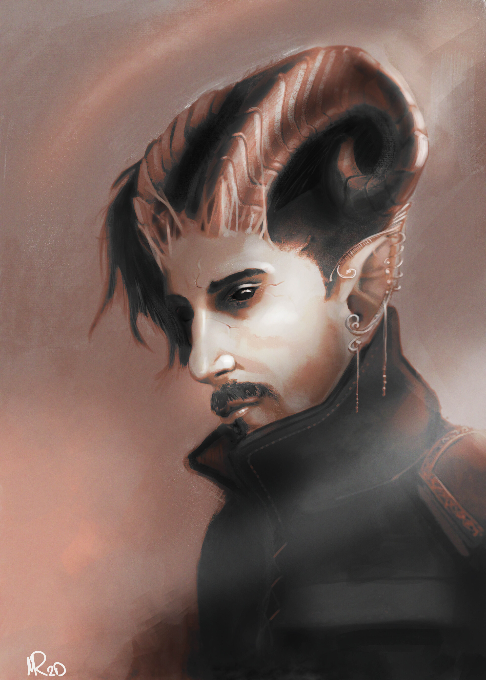 ArtStation - Tiefling Portrait