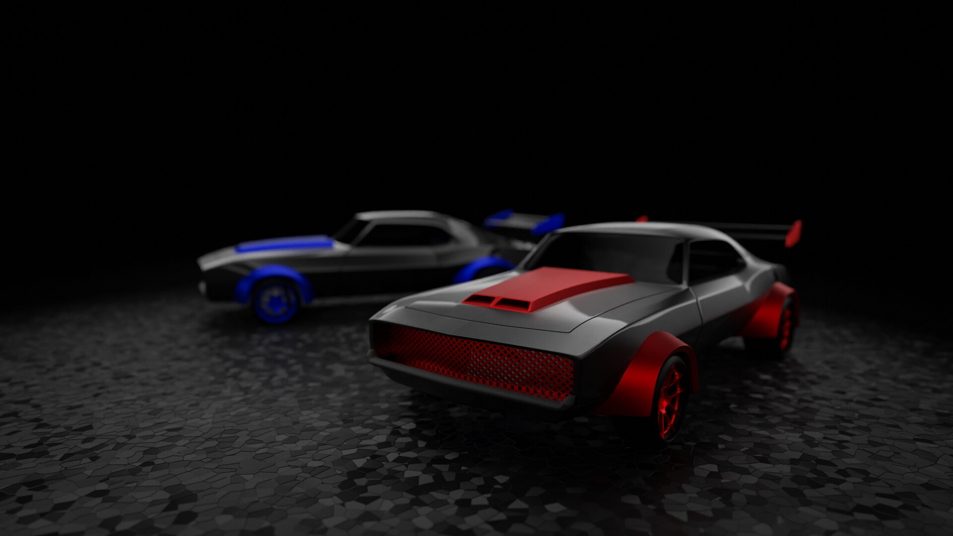 ArtStation - Camaro ss old customized 3d model