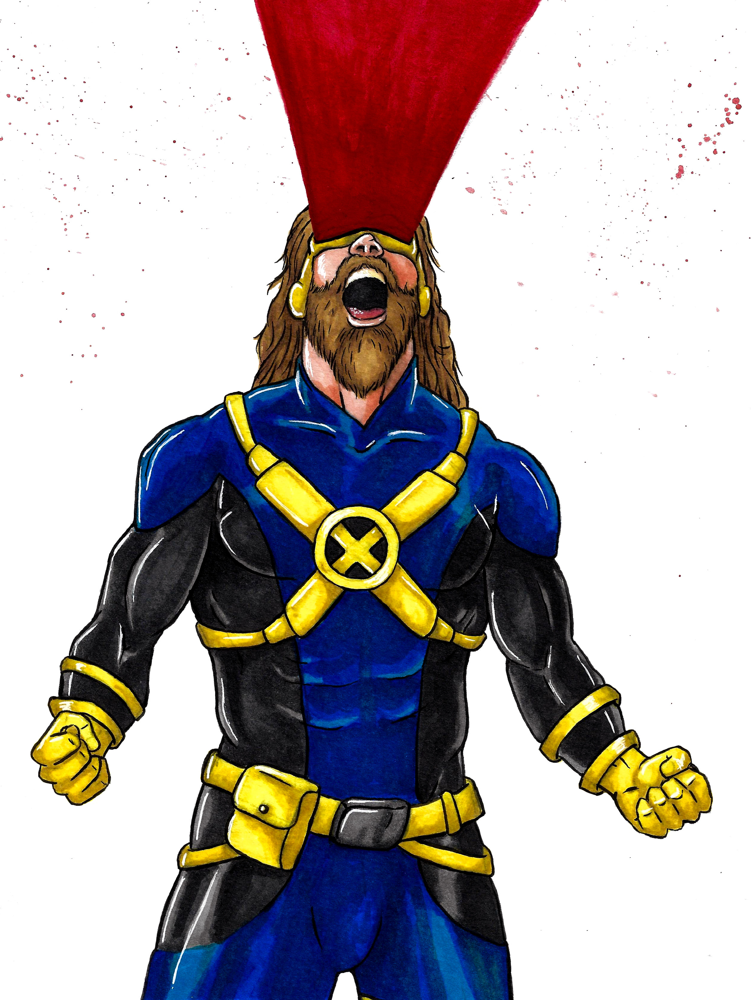 Cyclops, X-men fan art
Original costume design 